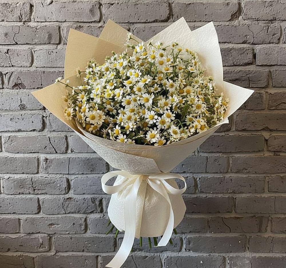Букет цветов из: Ромашки в Ермолино Новгородская область