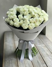 Букет 35 Белых роз в Ермолино Новгородская область