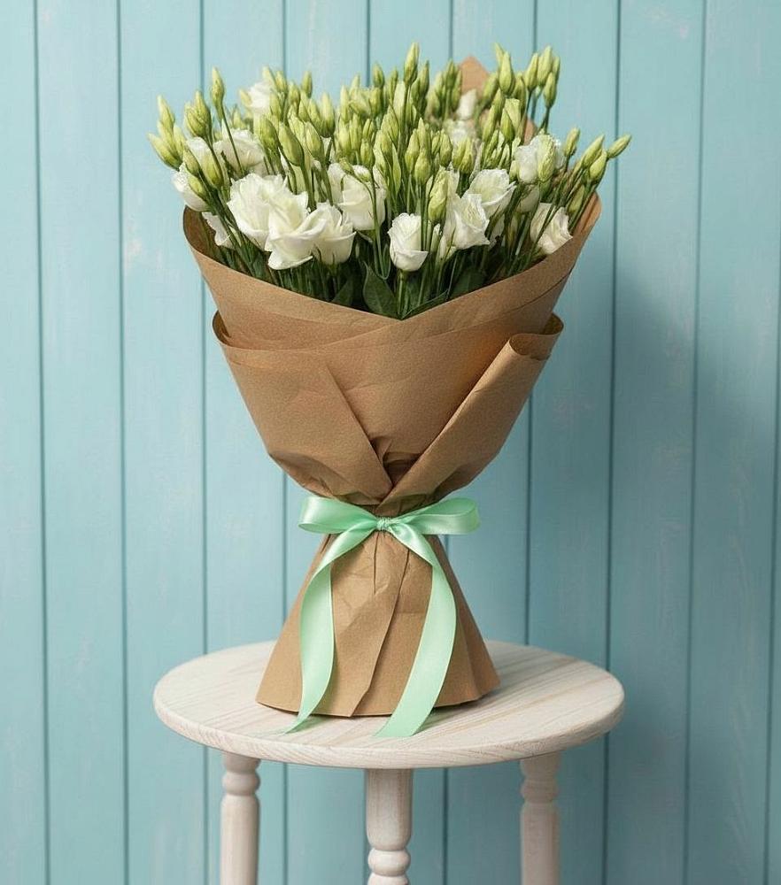 Букет цветов из: Лизиантусы в Ермолино Новгородская область