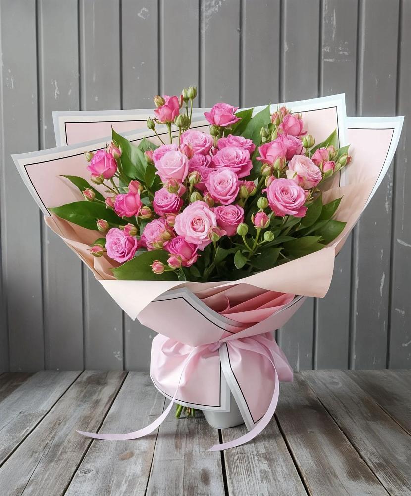 Букет Розовый кустик в Ермолино Новгородская область