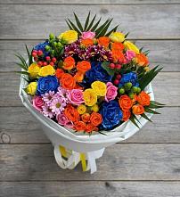 Букет цветов из:  Розы и Хризантемы в Ермолино Новгородская область