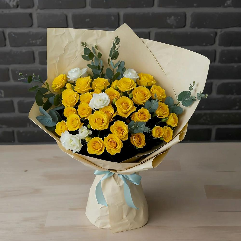 Букет цветов из: Розы в Ермолино Новгородская область