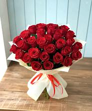 Букет 29 Красных роз в Ермолино Новгородская область