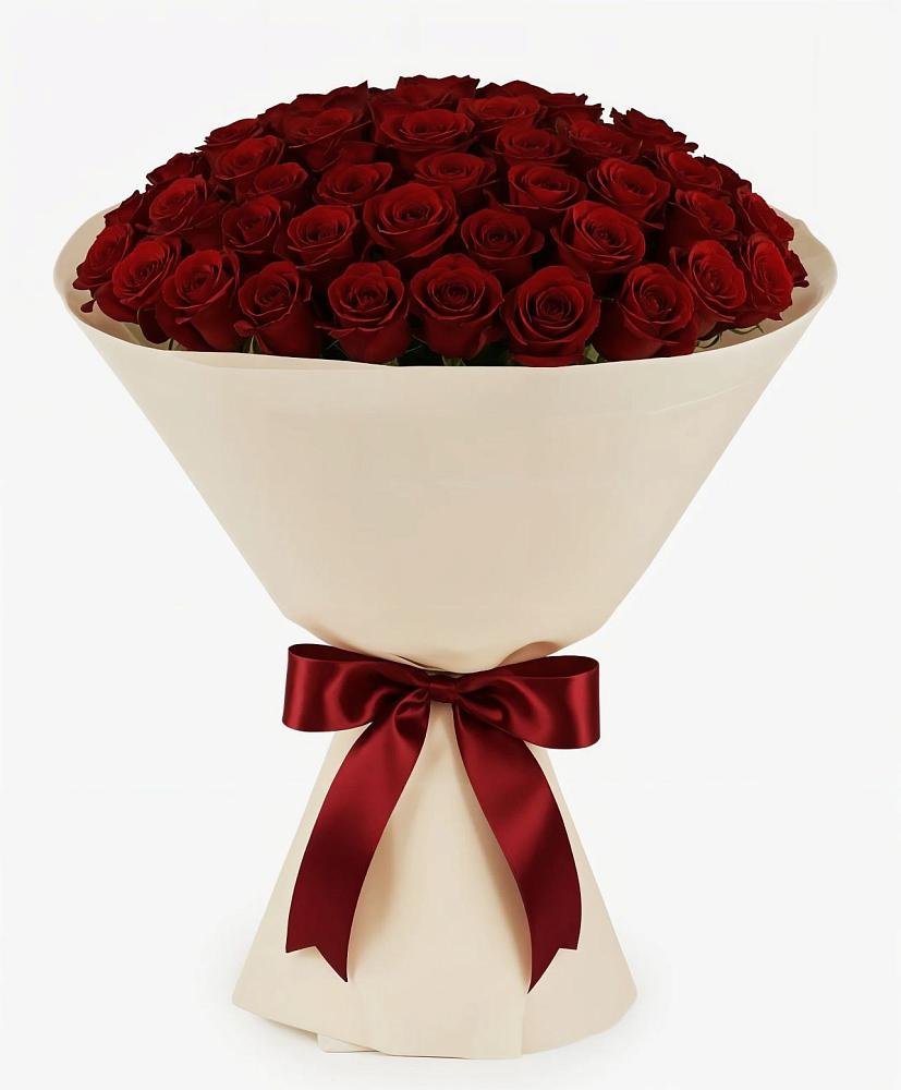 Букет 101 Бордовая роза Блэк Бакарра в Ермолино Новгородская область