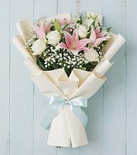 Букет цветов из:  Лилии в Ермолино Новгородская область