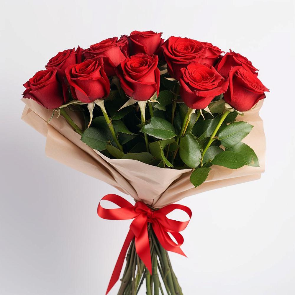 Букет 11 Красных роз Эдлесс Лав в Ермолино Новгородская область