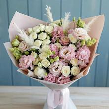 Букет цветов из:  Альстромерии и Розы в Ермолино Новгородская область